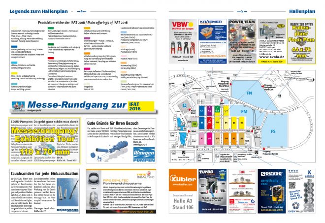 Hallenplan / Messerundgang Floor Plan / Exhibition Tour